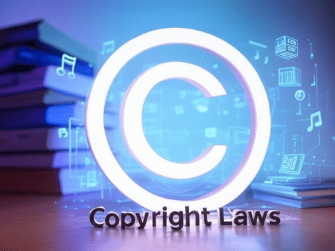 Digital copyright protection with blockchain symbols.